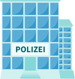 Eine Polizeiwache.