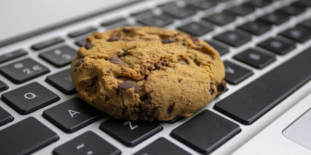 Cookie on the keyboard