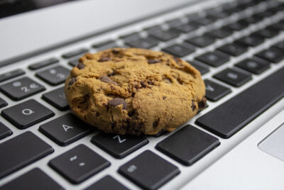 Cookie on the keyboard