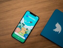 Handy und Tablet, die Mastodon und Twitter anzeigen