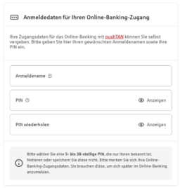 Zugansgdaten selbst festlegen