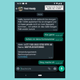 Beispiel eines digitalen Enkeltricks