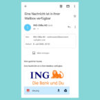 Beispiel einer Phishing Mail