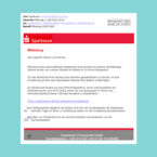 Beispiel einer Phishing Mail